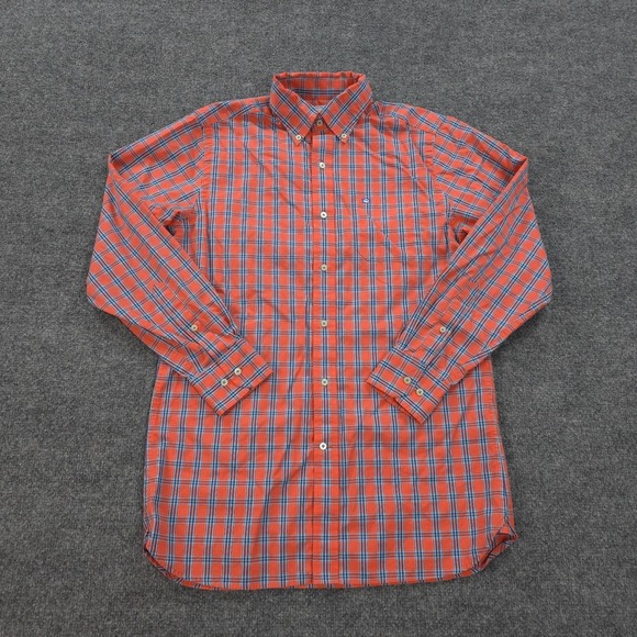 Southern Tide Other - Southern Tide Shirt Mens Small Orange Plaid Skipjack Casual Preppy Beach‎ Surfer